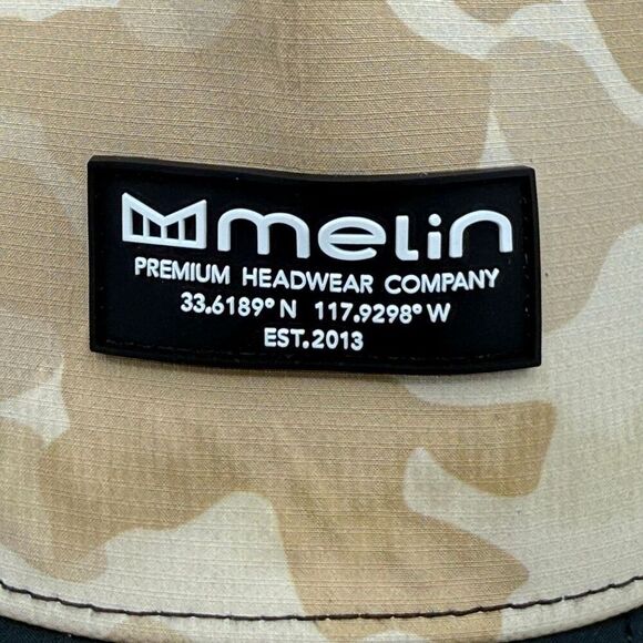 Melin Odysea Stacked Hydro Snapback Hat in a Sand/Brick Colorway 56-60cm - Picture 2 of 9